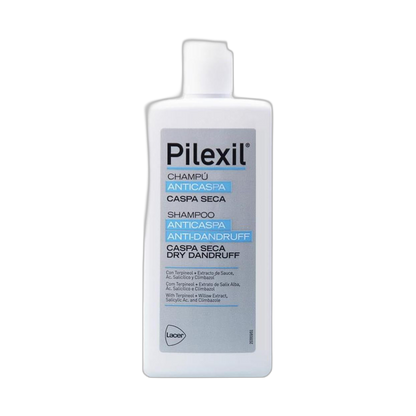 PILEXIL Shampoo anticaspa seca 300ml (fondo limpio)