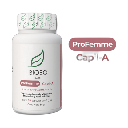 BIOBO LABS profemme Capil-A 30caps 1g vegetal (fondo limpio)