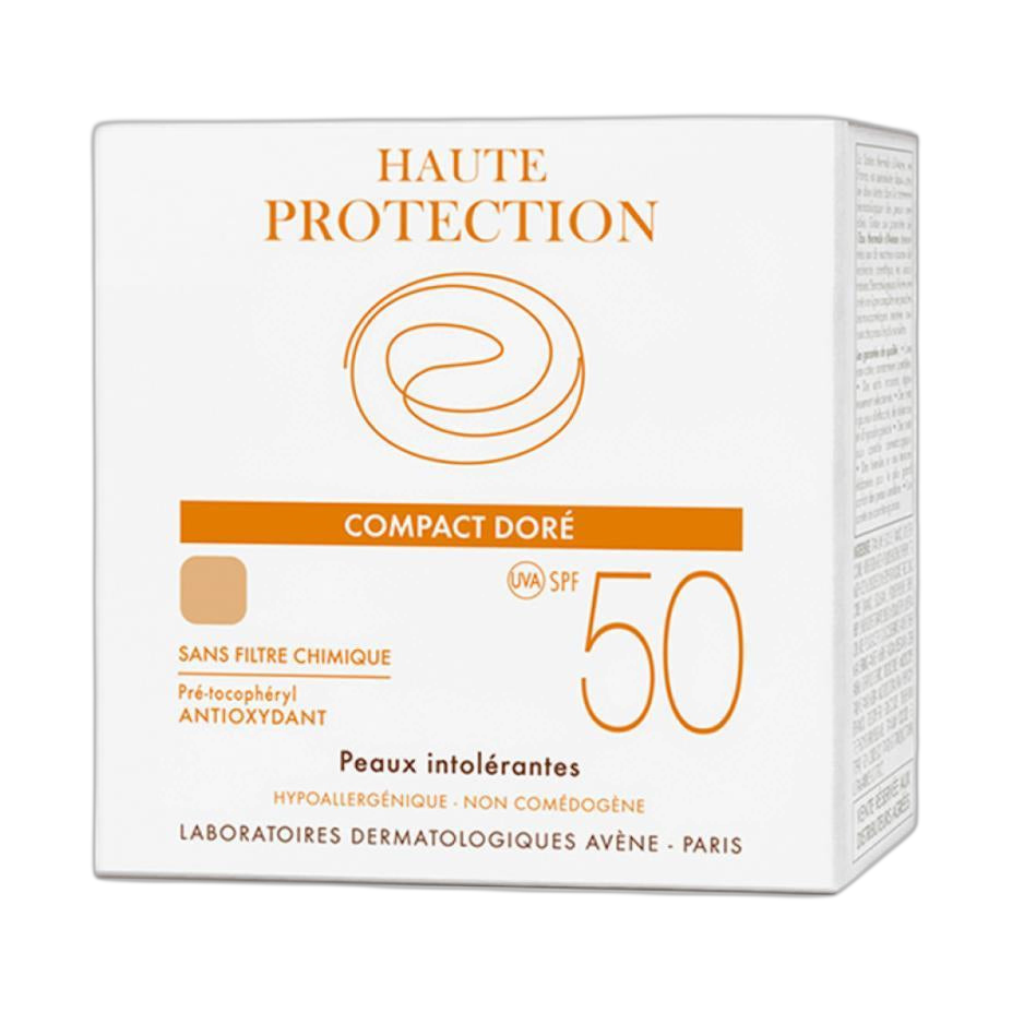 AVENE Compacto mineral tono dorado fps50 (fondo limpio)