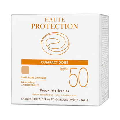 AVENE Compacto mineral tono dorado fps50 (fondo limpio)
