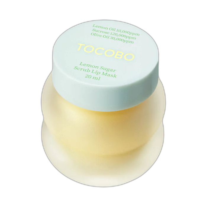 TOCOBO Lemon sugar scrub lip mask 20ml (fondo limpio)