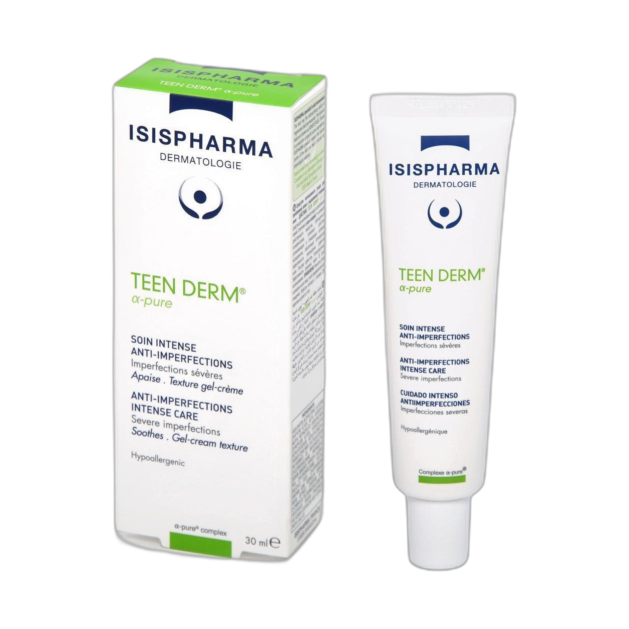 ISISPHARMA TEEN DERM α-pure 30ml (fondo limpio)
