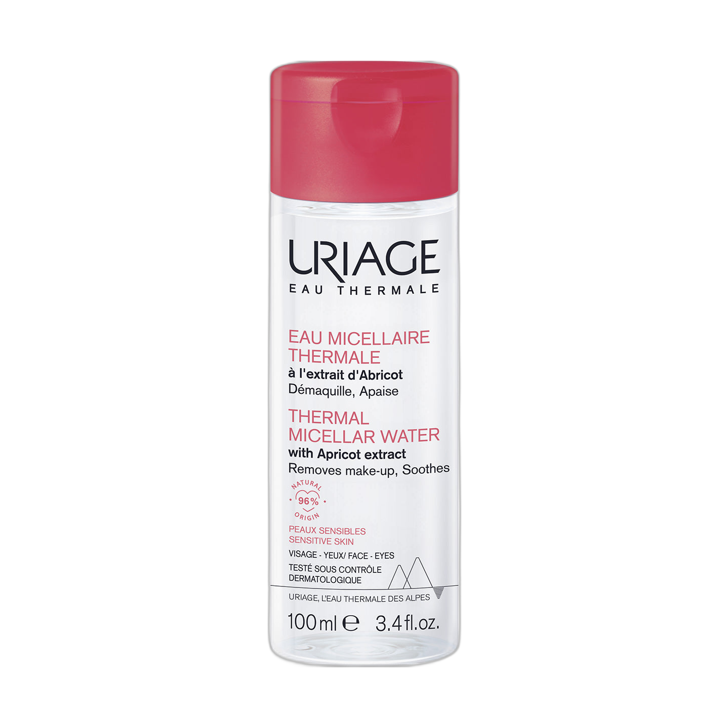 URIAGE  Agua micelar piel sensible 100ml (fondo limpio)