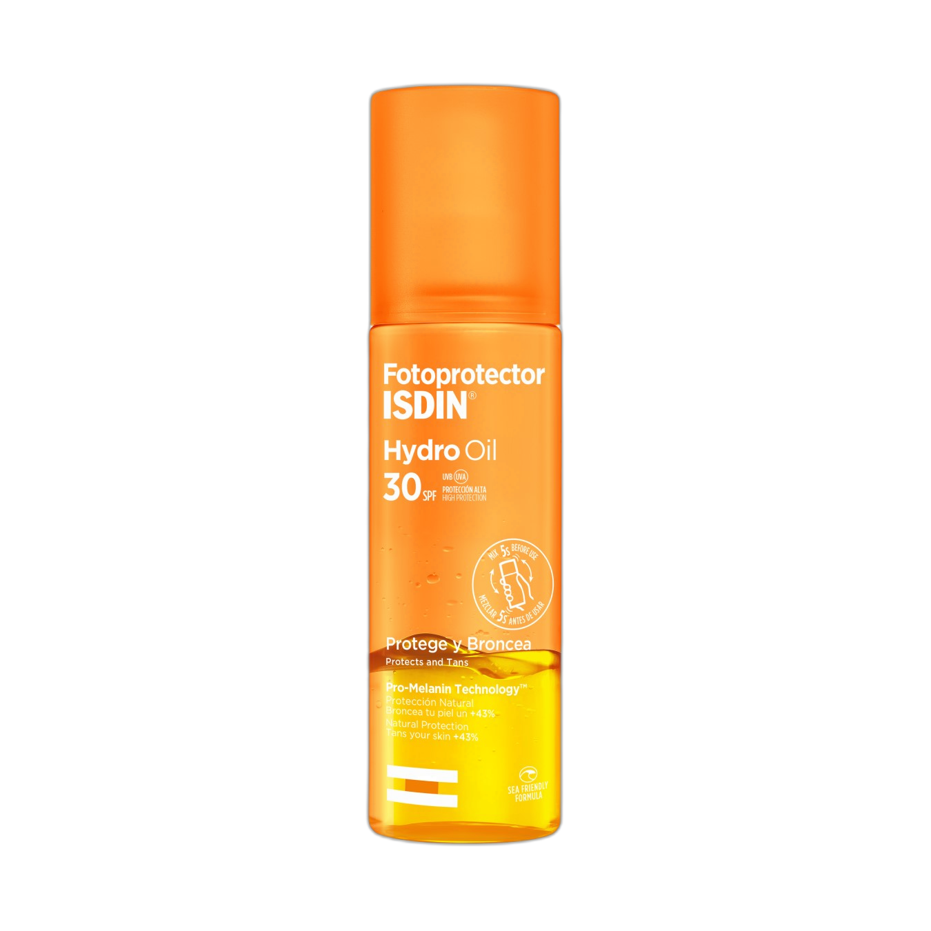 ISDIN Hydro Oil spf30 200ml (fondo limpio)