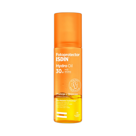 ISDIN Hydro Oil spf30 200ml (fondo limpio)