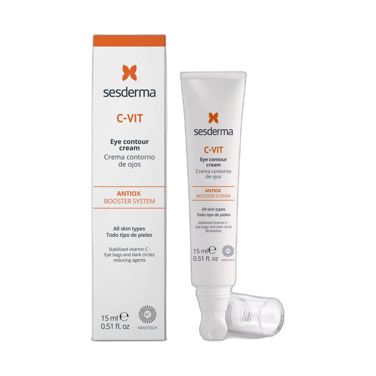 SESDERMA C-Vit Crema Contorno Ojos 15 ml (fondo limpio)