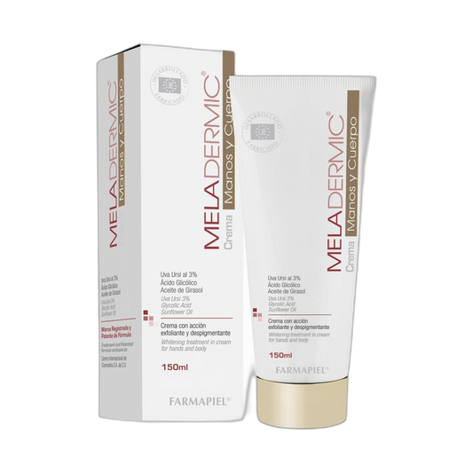 FARMAPIEL Meladermic manos y cuerpo 150gr (fondo limpio)