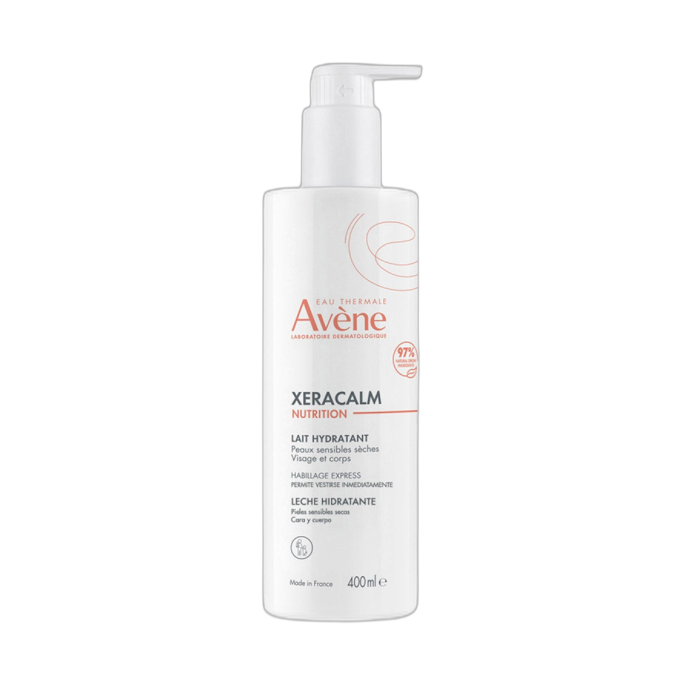 AVENE XERACALM Nutrition leche hidratante 400ml (fondo limpio)