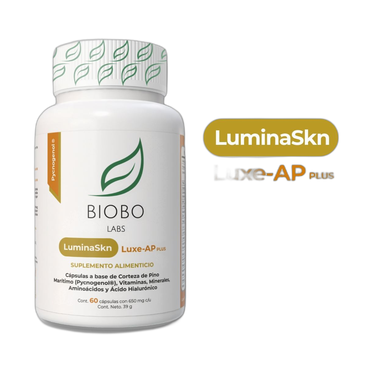 BIOBO LABS luminaskn luxe-ap+ 60 caps (fondo limpio)