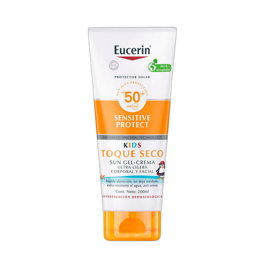 EUCERIN Sun kids gel crema spf50+ 200ml (fondo limpio)