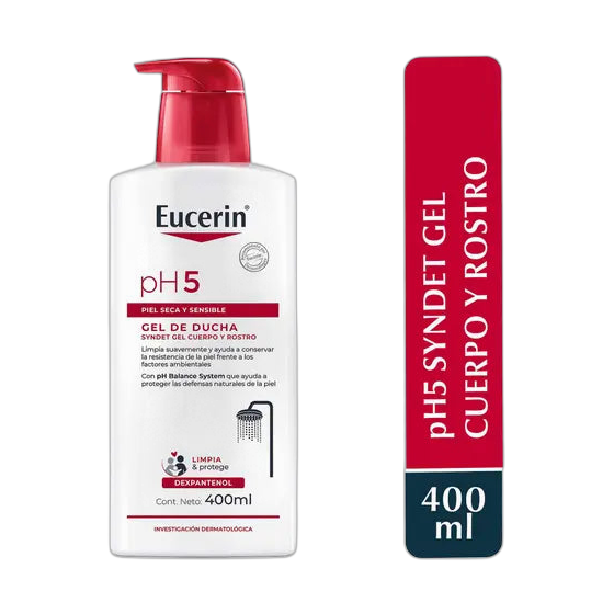 EUCERIN pH5 Syndet gel 400ml (fondo limpio)