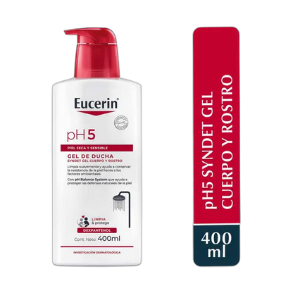 EUCERIN pH5 Syndet gel 400ml (fondo limpio)
