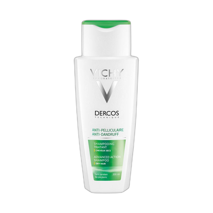 VICHY Dercos Shampoo anticaspa cabello seco 200ml (fondo limpio)