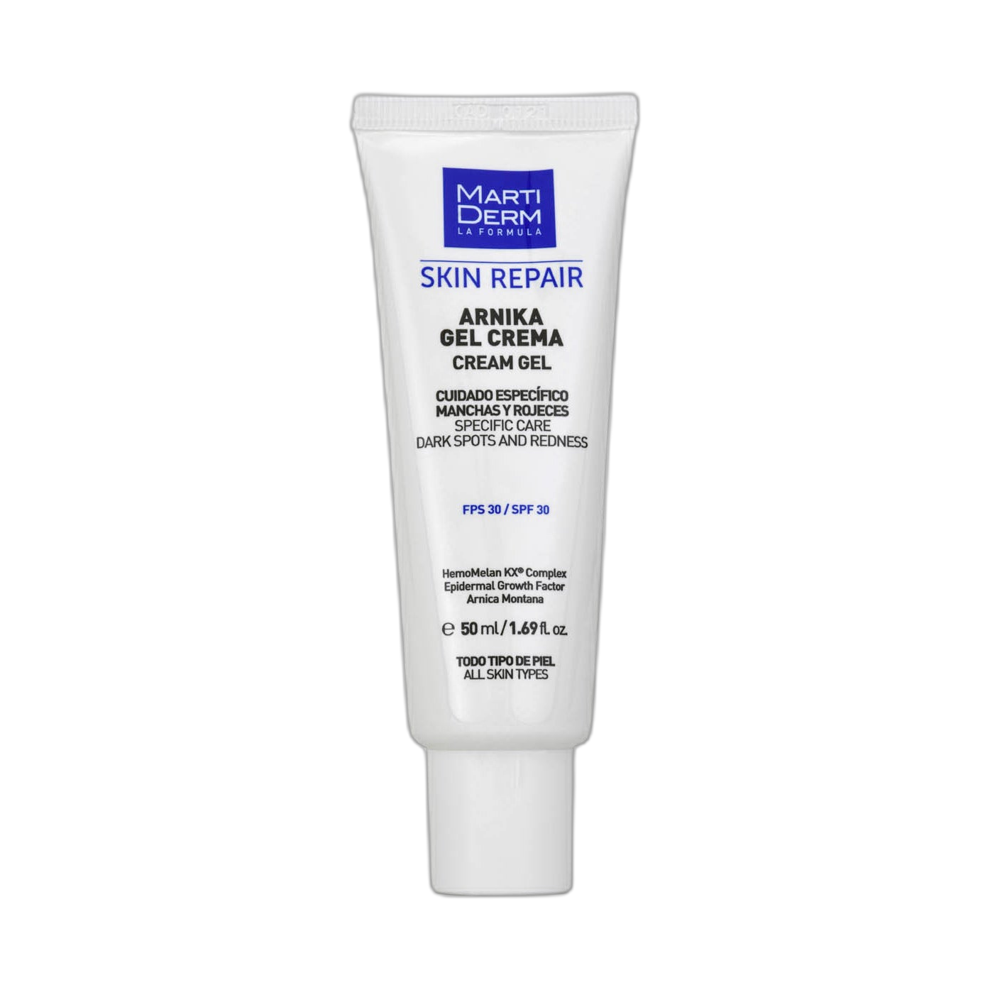 MARTIDERM Skin Repair arnika gel crema  spf30 50ml (fondo limpio)