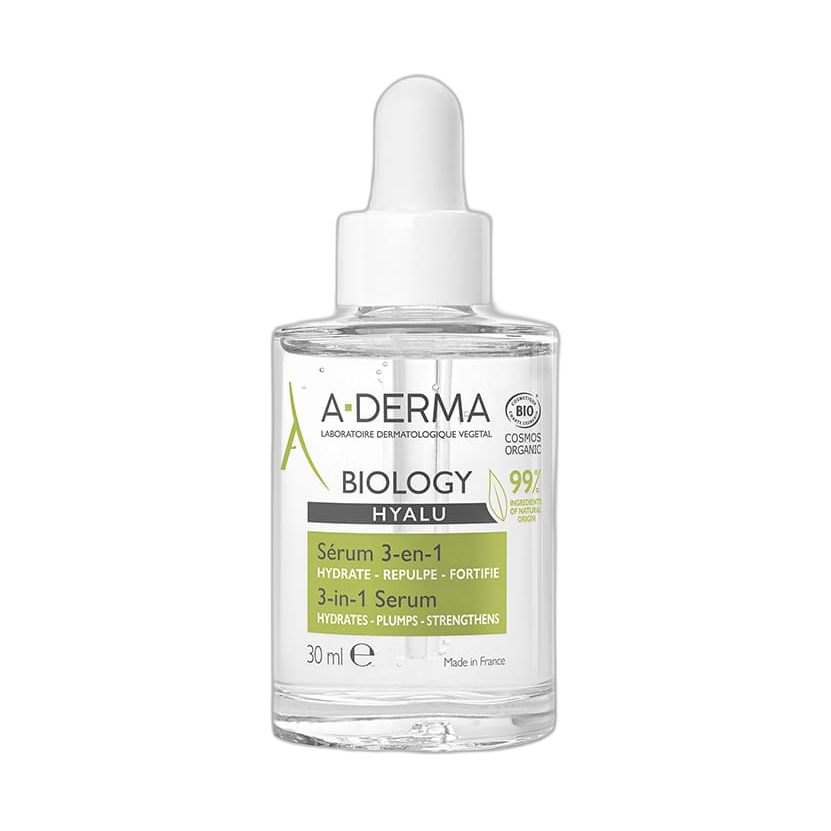 ADERMA Biology Hyalu sérum 3 En 1 30ml (fondo limpio)