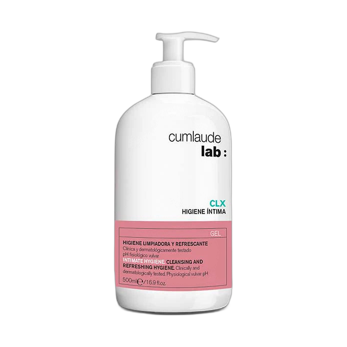 Cumlaude lab Gel Limpiador Higiene Intima CLX 500ml (fondo limpio)