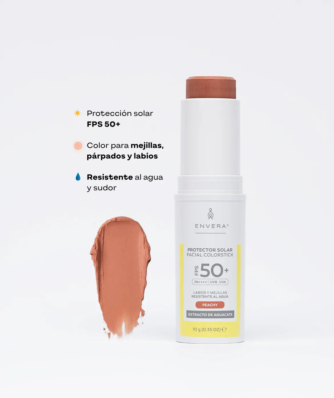 ENVERA Protector Solar en barra con color FPS 50+