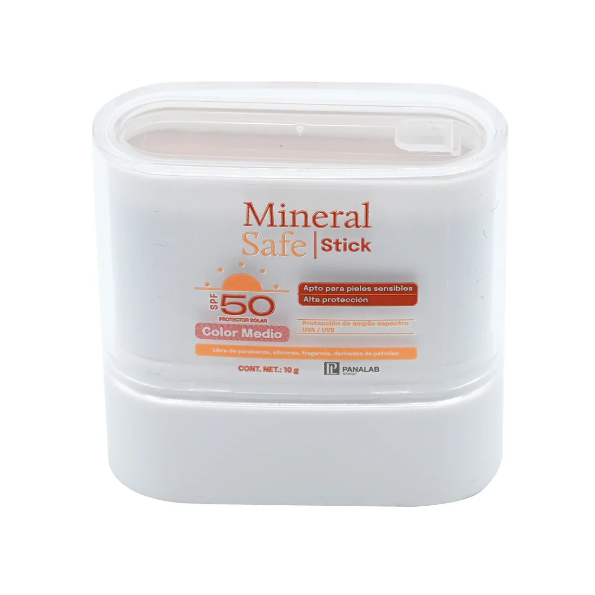 PANALAB Mineral safe stick FPS50+ 10gr color medio