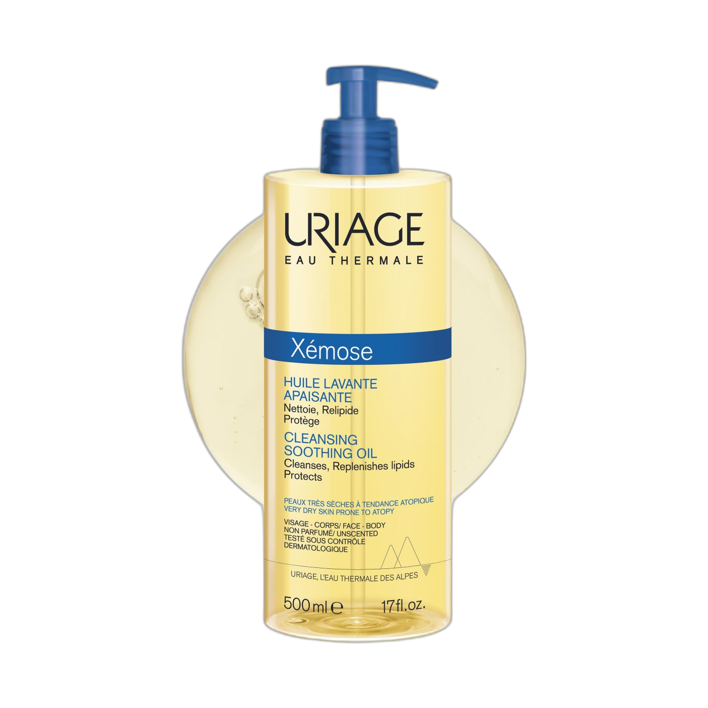 URIAGE Xemose aceite limpiador calmate 500ml (fondo limpio)