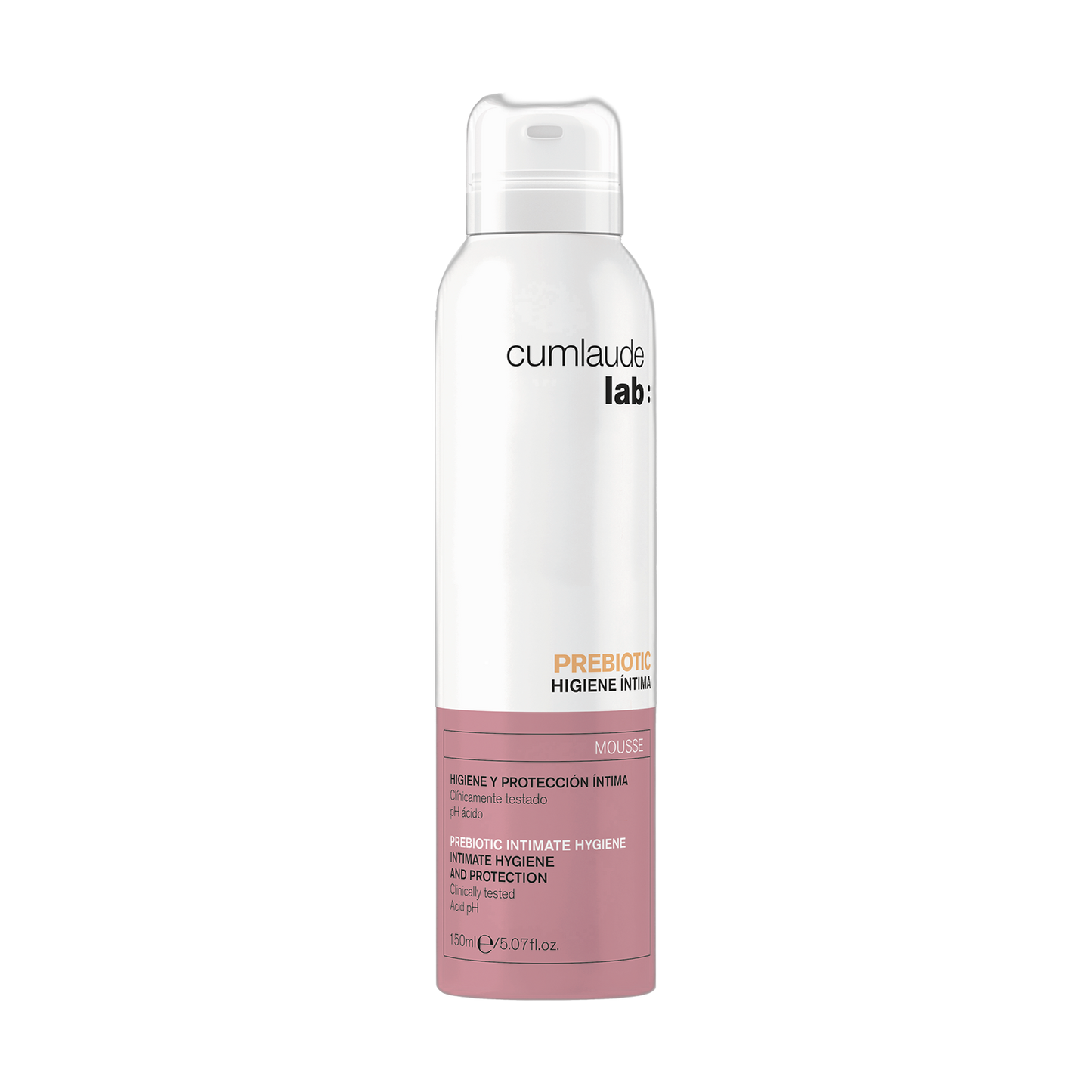 Cumlaude lab Mousse Prebiotic Higiene Intima 150ml (fondo limpio)