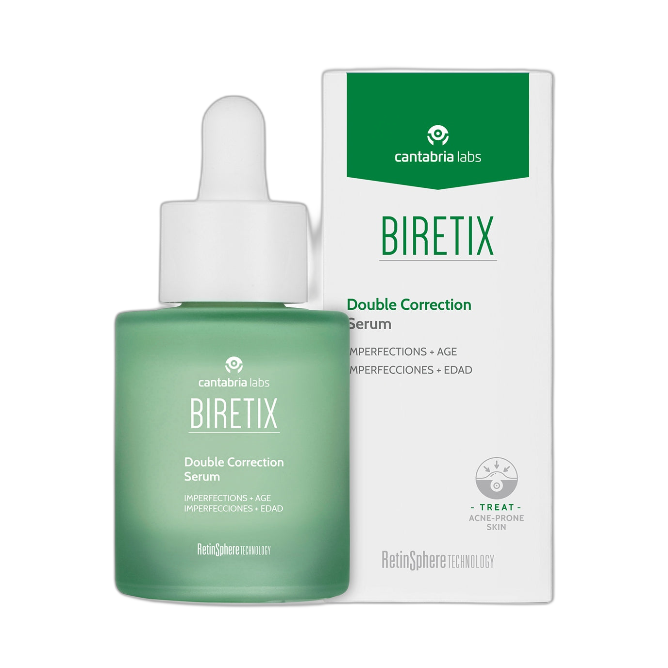 BIRETIX Double correction serum 30ml (fondo limpio)