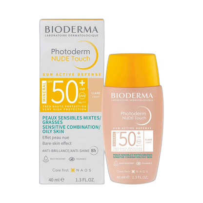 BIODERMA Photoderm Nude Touch spf50+ Tono claro (fondo limpio)