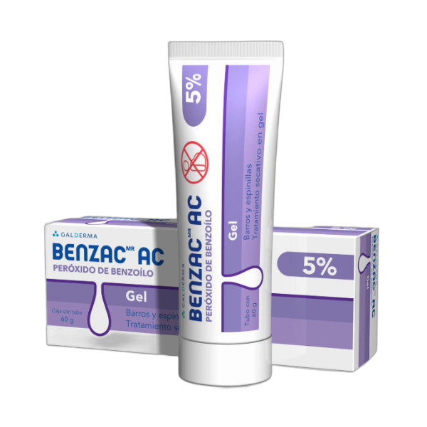 GALDERMA Benzac Ac gel 5% 60gr (fondo limpio)