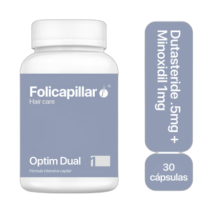 FOLICAPILLAR Duta 0.5mg + Minoxidil 1mg 30caps (fondo limpio)