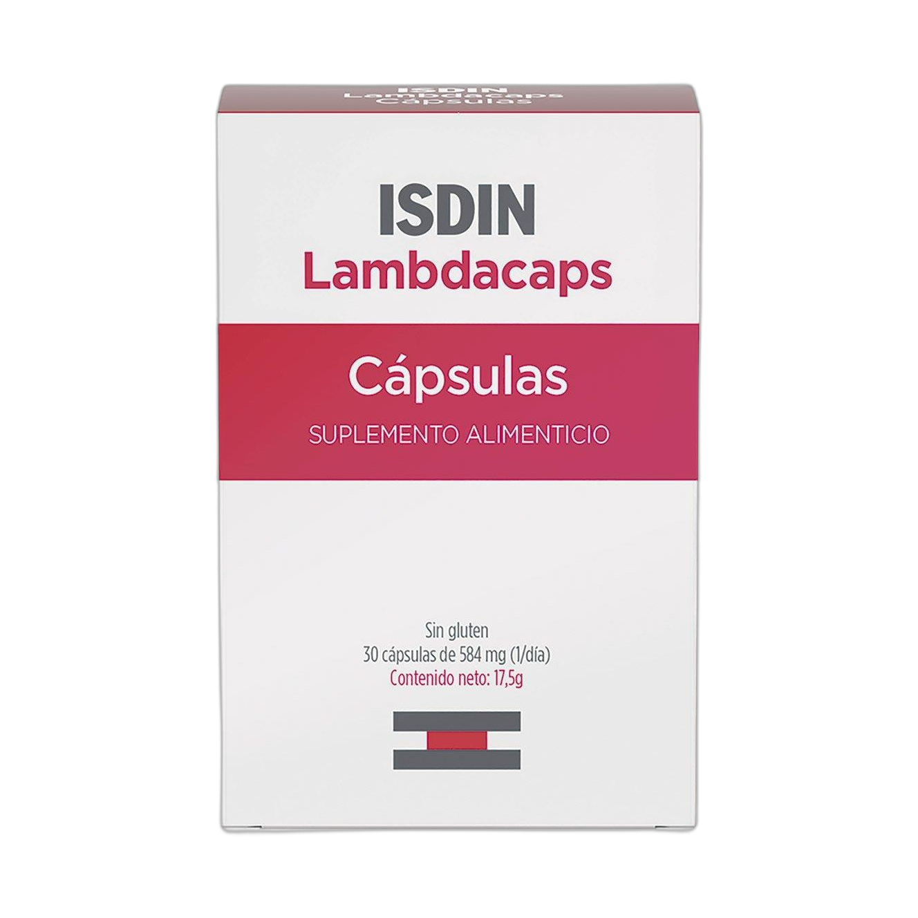 ISDIN LAMBDACAPS 30 caps (fondo limpio)