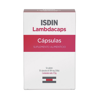 ISDIN LAMBDACAPS 30 caps (fondo limpio)