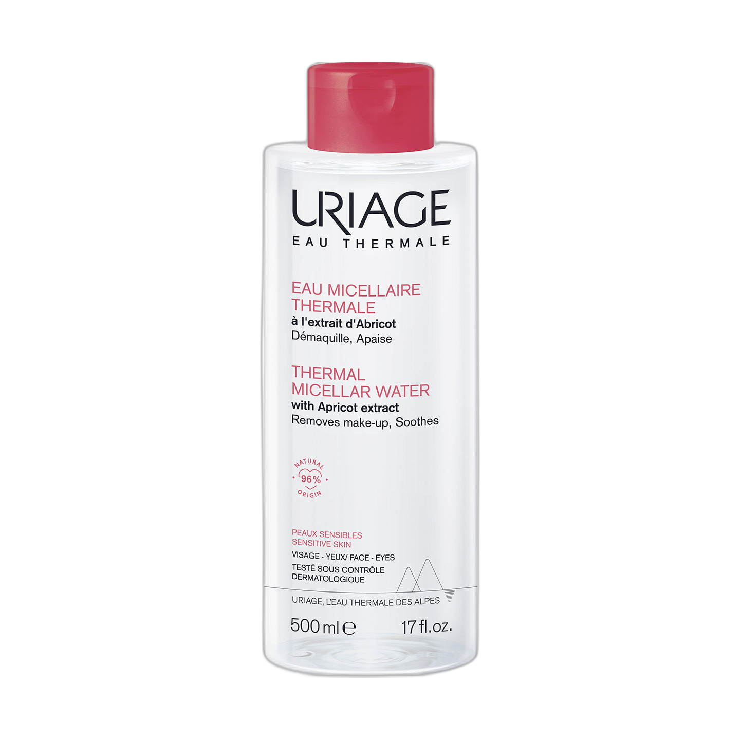 URIAGE  Agua micelar piel sensible 500ml (fondo limpio)