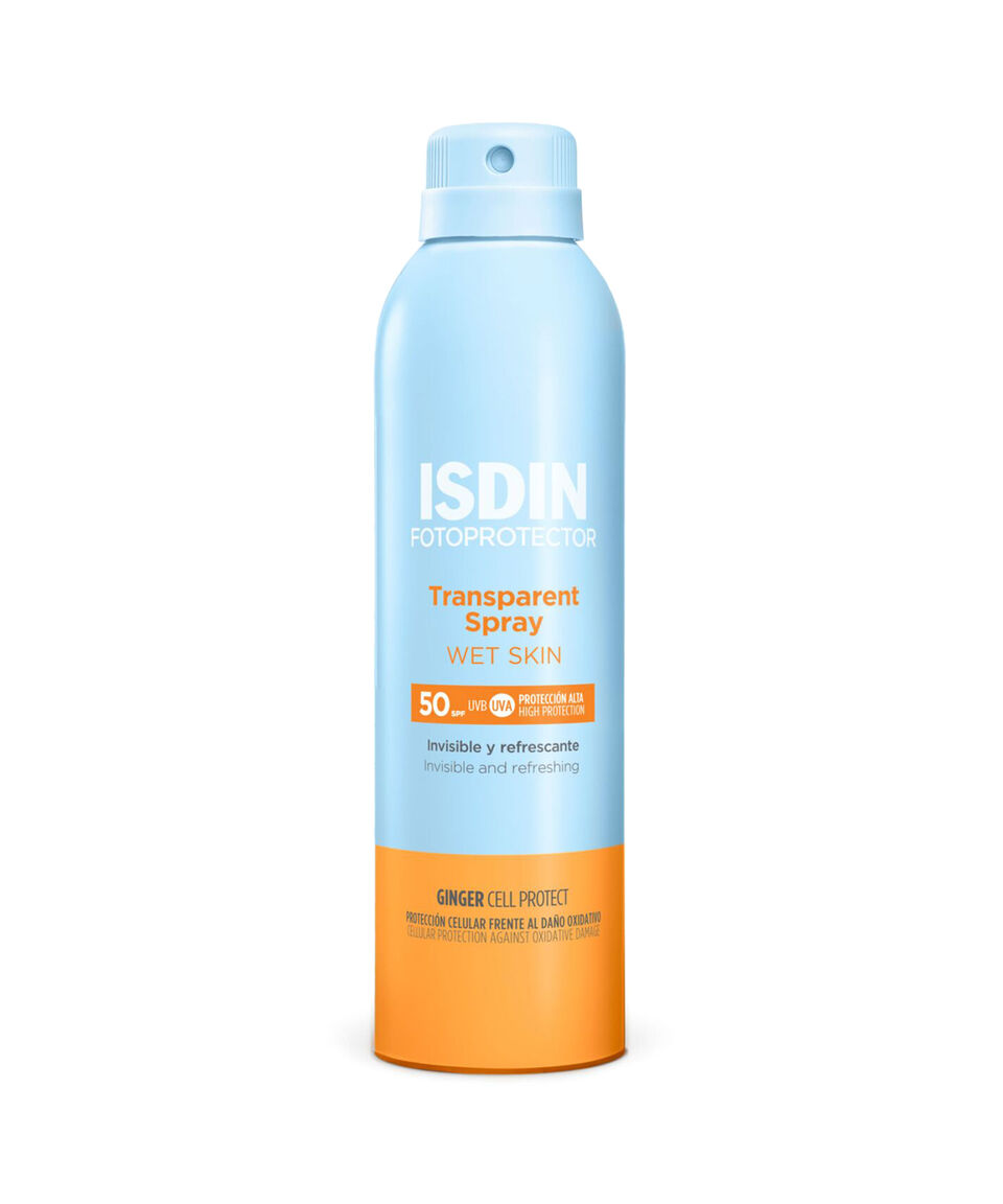 ISDIN Fotoprotector transparent spray wet skin fps50+ 200ml