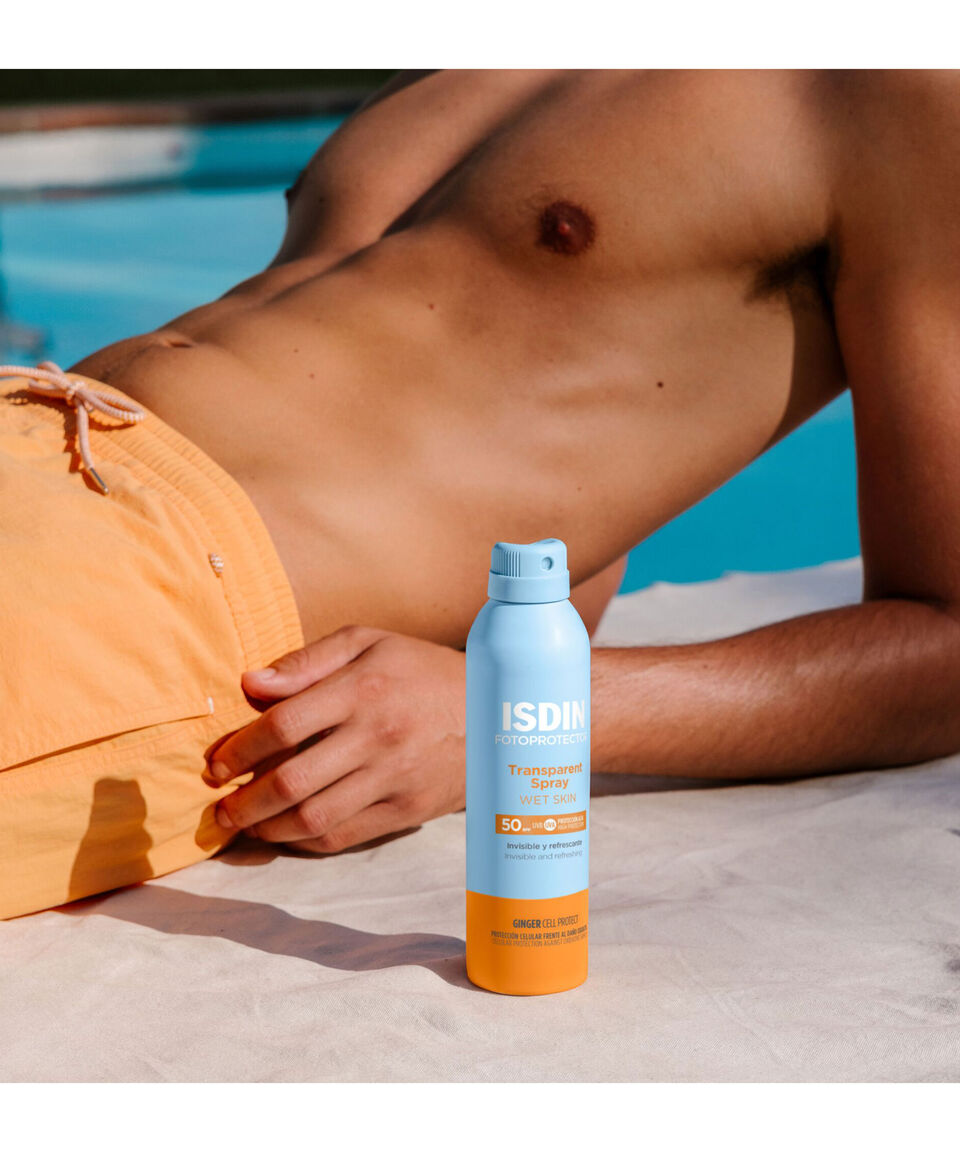 ISDIN Fotoprotector transparent spray wet skin fps50+ 200ml