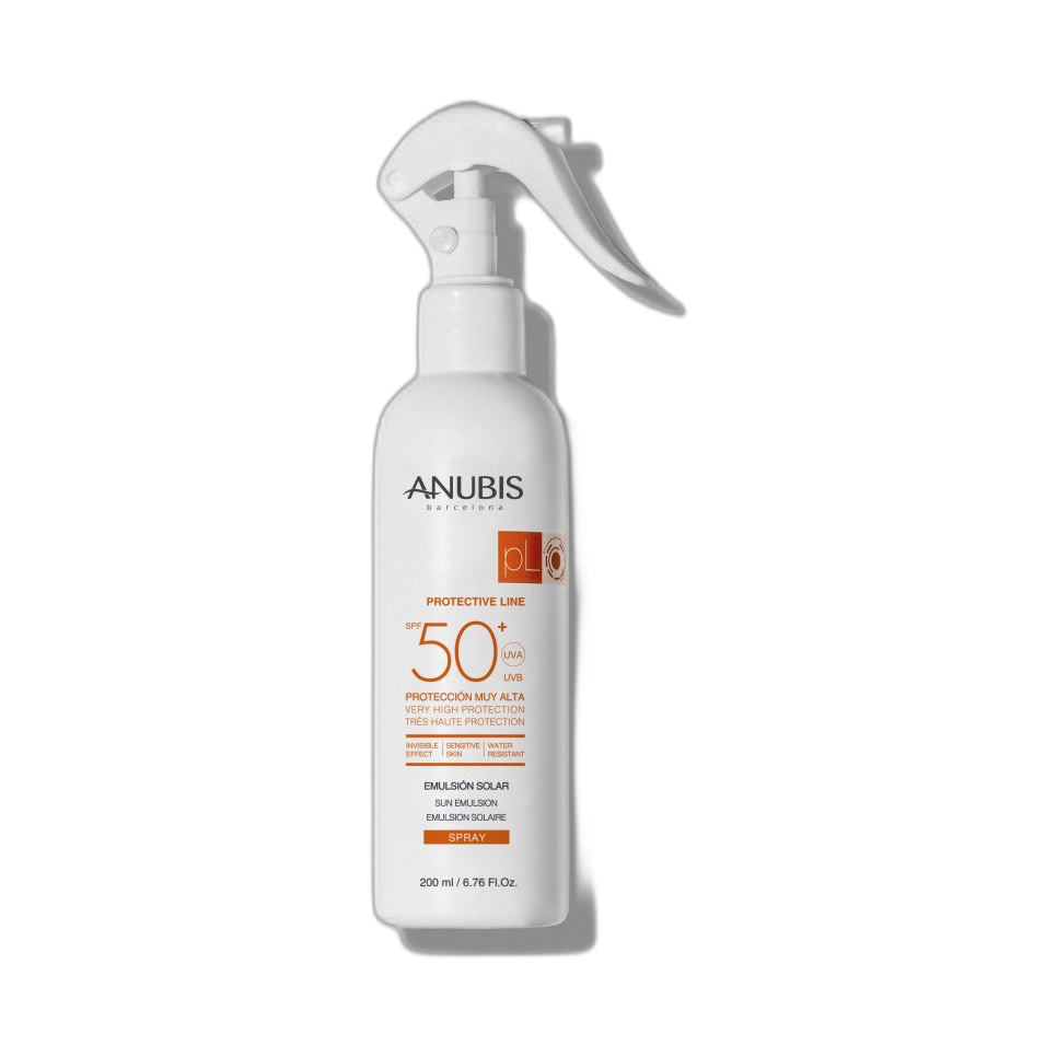ANUBIS Sun Emulsion Spray spf50+ 200ml (fondo limpio)