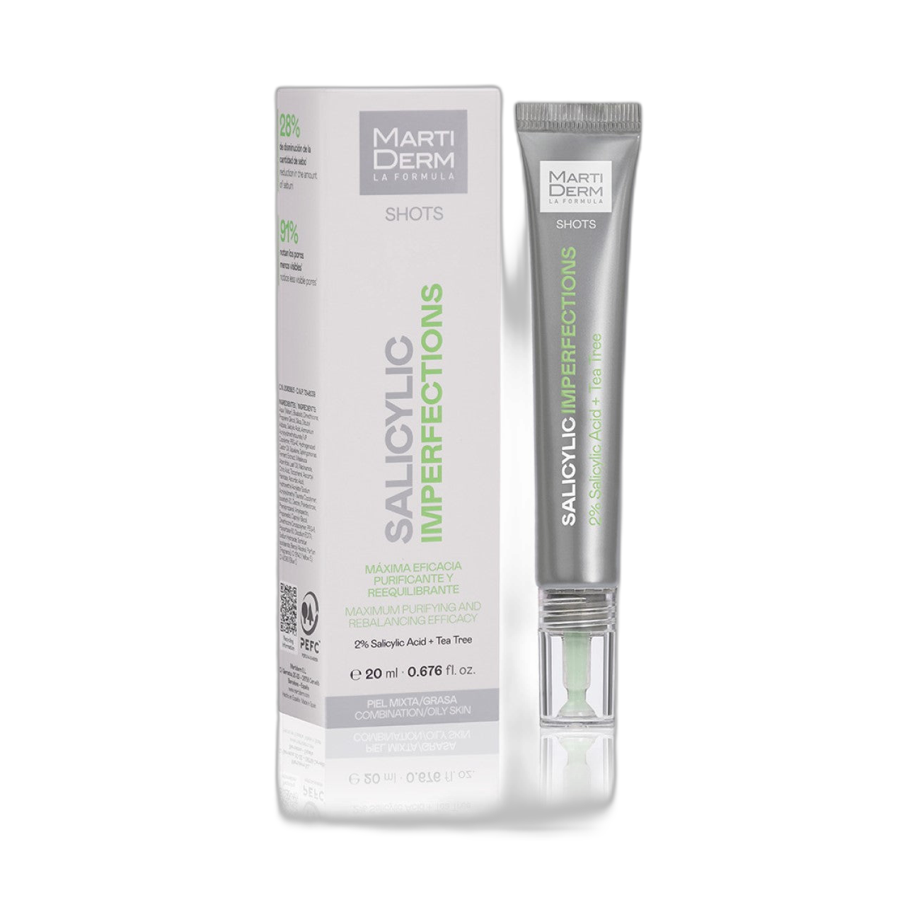 MARTIDERM Shot Salicylic imperfections 20ml (fondo limpio)