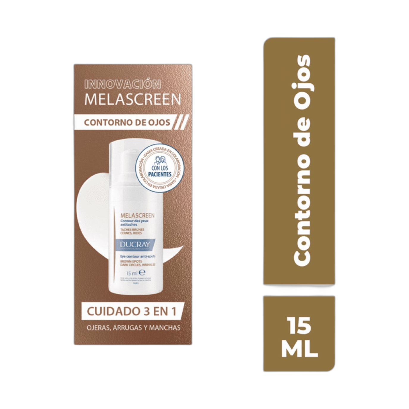 DUCRAY Melascreen Contorno De Ojos 15 Ml (fondo limpio)