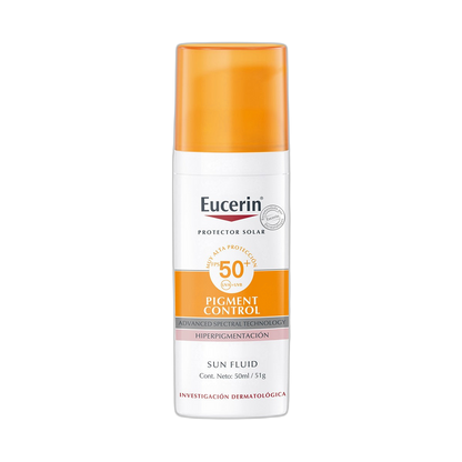 EUCERIN Sun fluid pigment control spf50+ 50ml (fondo limpio)