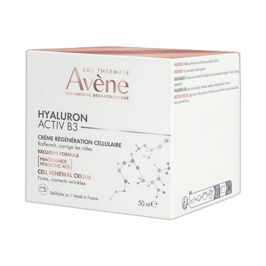 AVENE Hyaluron Activ B3 crema de día 50ml (fondo limpio)