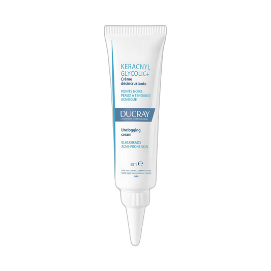 DUCRAY  Keracnyl Glycolic+ Crema Desincrustante 30ml (fondo limpio)