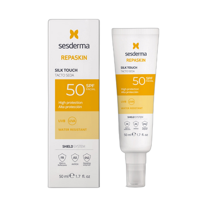 SESDERMA Repaskin Tacto Seda Spf 50+50 Ml (fondo limpio)