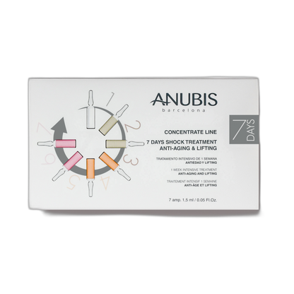 ANUBIS 7 Days Shock Treatment Anti-aging & Lifting 7 amp x 1.5ml (fondo limpio)