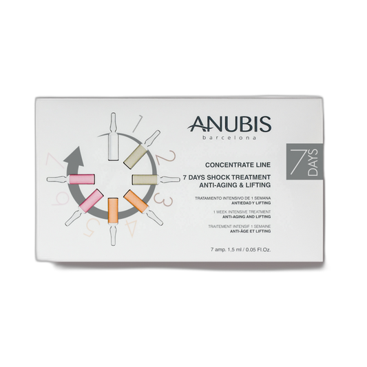 ANUBIS 7 Days Shock Treatment Anti-aging & Lifting 7 amp x 1.5ml (fondo limpio)