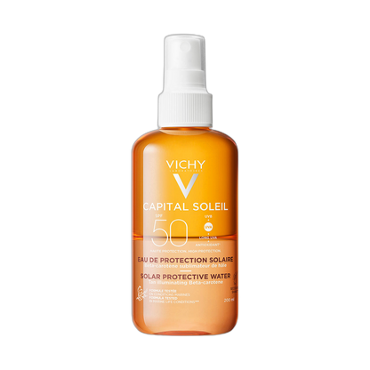 VICHY Capital Soleil agua solar bronceadora fps50 200ml (fondo limpio)