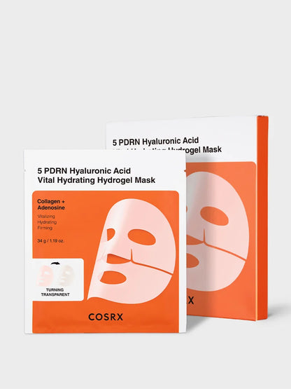 COSRX 5 PDRN Hyaluronic vital hydrogel mask 3pz