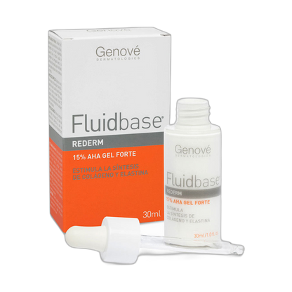GENOVE Fluidbase Rederm Gel Forte 15% AHA 30ml (fondo limpio)