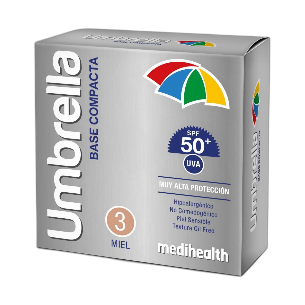 Umbrella Base Compacta 50+ Tono Miel (fondo limpio)