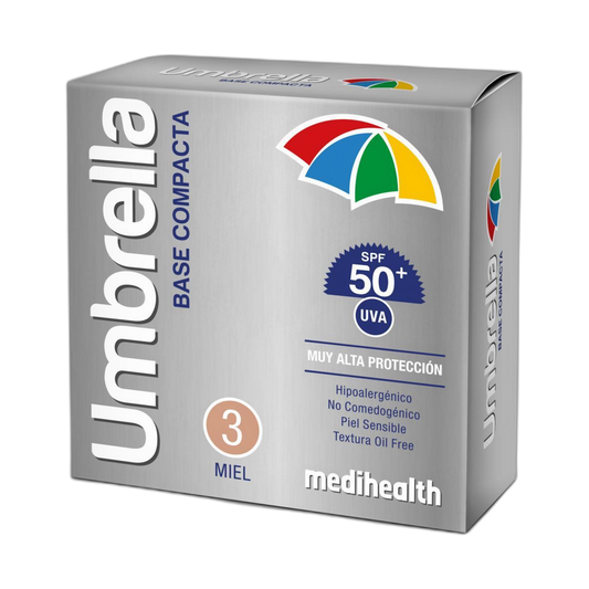 Umbrella Base Compacta 50+ Tono Miel (fondo limpio)