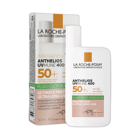 LRP ANTHELIOS UVMUNE 400 Oil control fluido FPS50+ con color 50ml (fondo limpio)