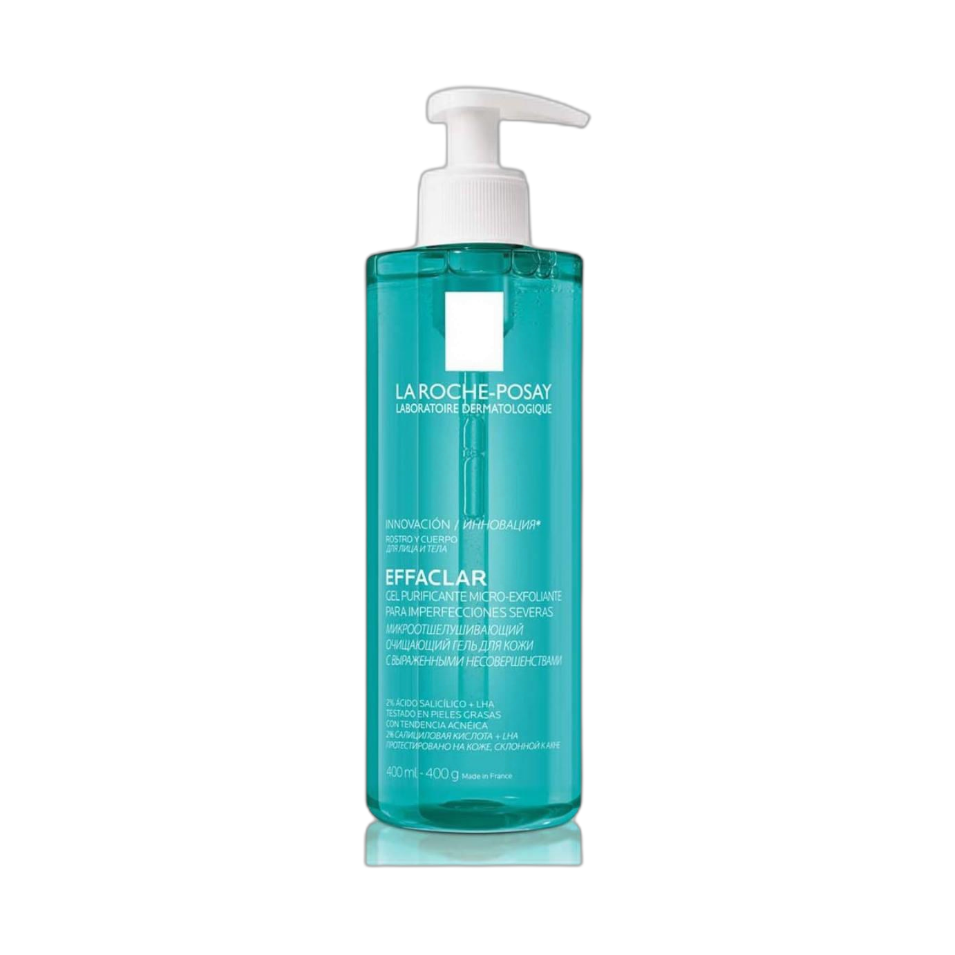 LRP EFFACLAR Gel Micro-Exfoliante 400ml (fondo limpio)