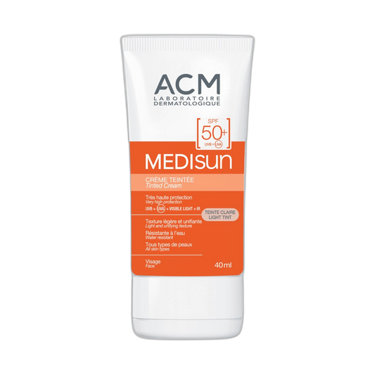 ACM MEDISUN Crema solar fps50+ tinte ligero 40ml (fondo limpio)